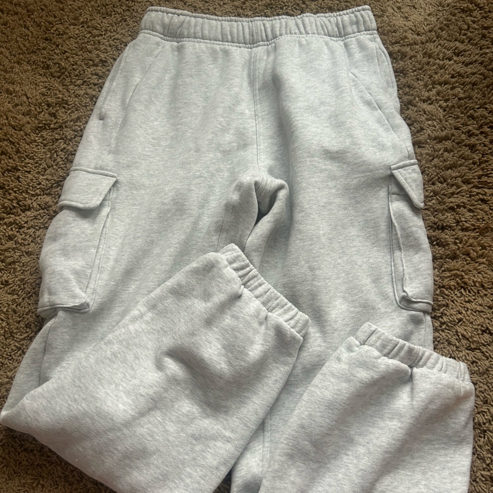 Lululemon light gray scuba cargo joggers